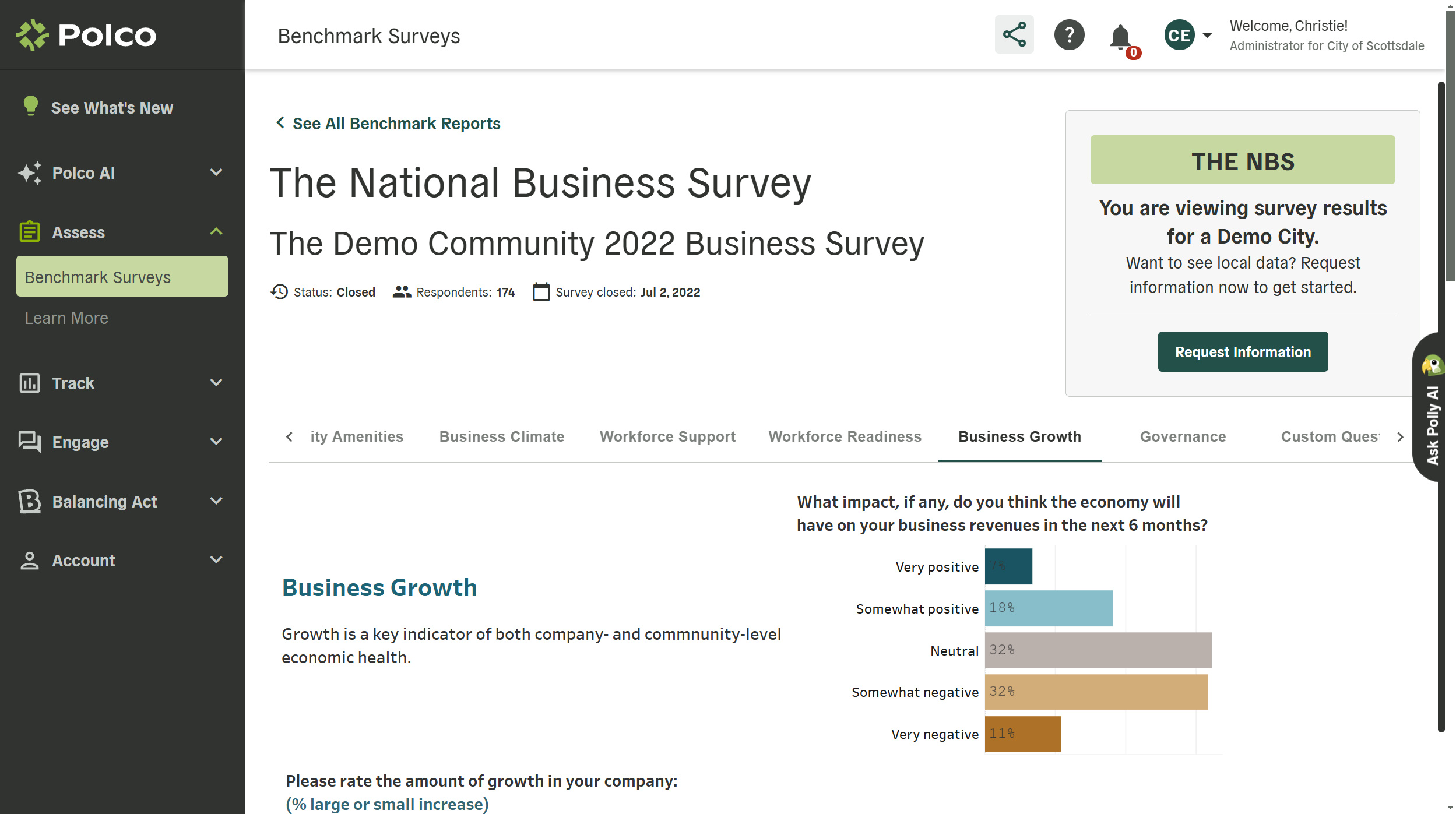 Benchmark Surveys - The National Business Survey (The NBS) - screenshot