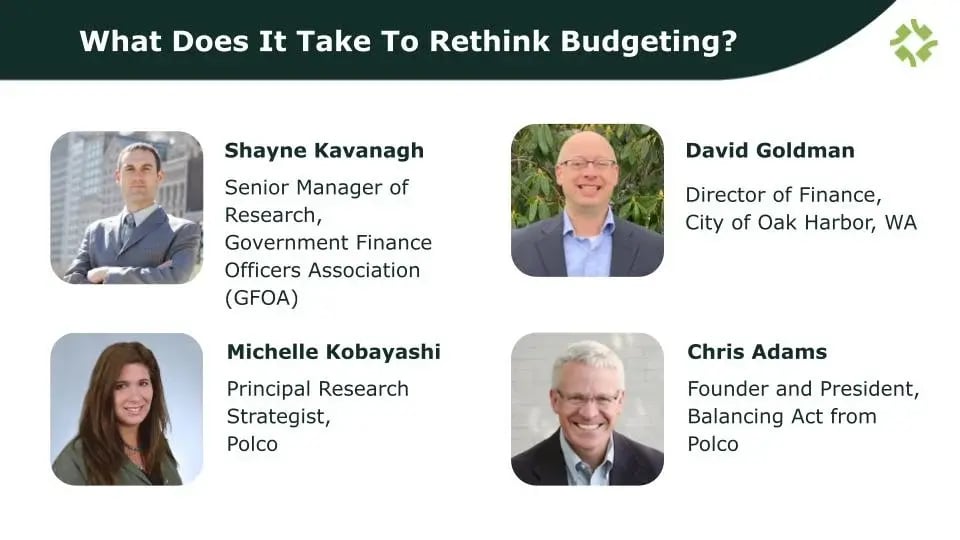 Polco Blog: What Does It Take to Rethink Budgeting? - webinar