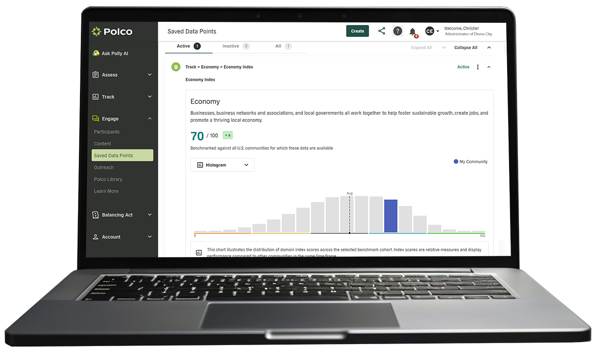 Polco Screenshot - Resident Engagement Saved Data Point