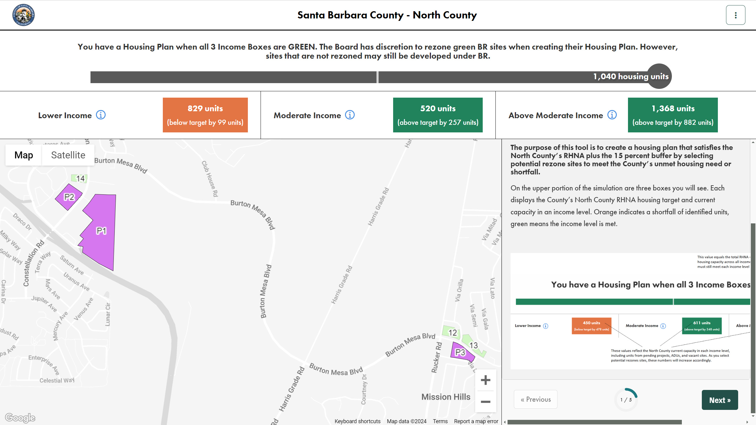 Polco Simulation Tools - Housing Simulation - screenshot