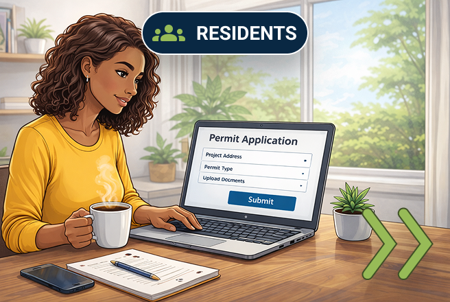 Polco AI Clara - Step 1 Resident Submit Permitting Application