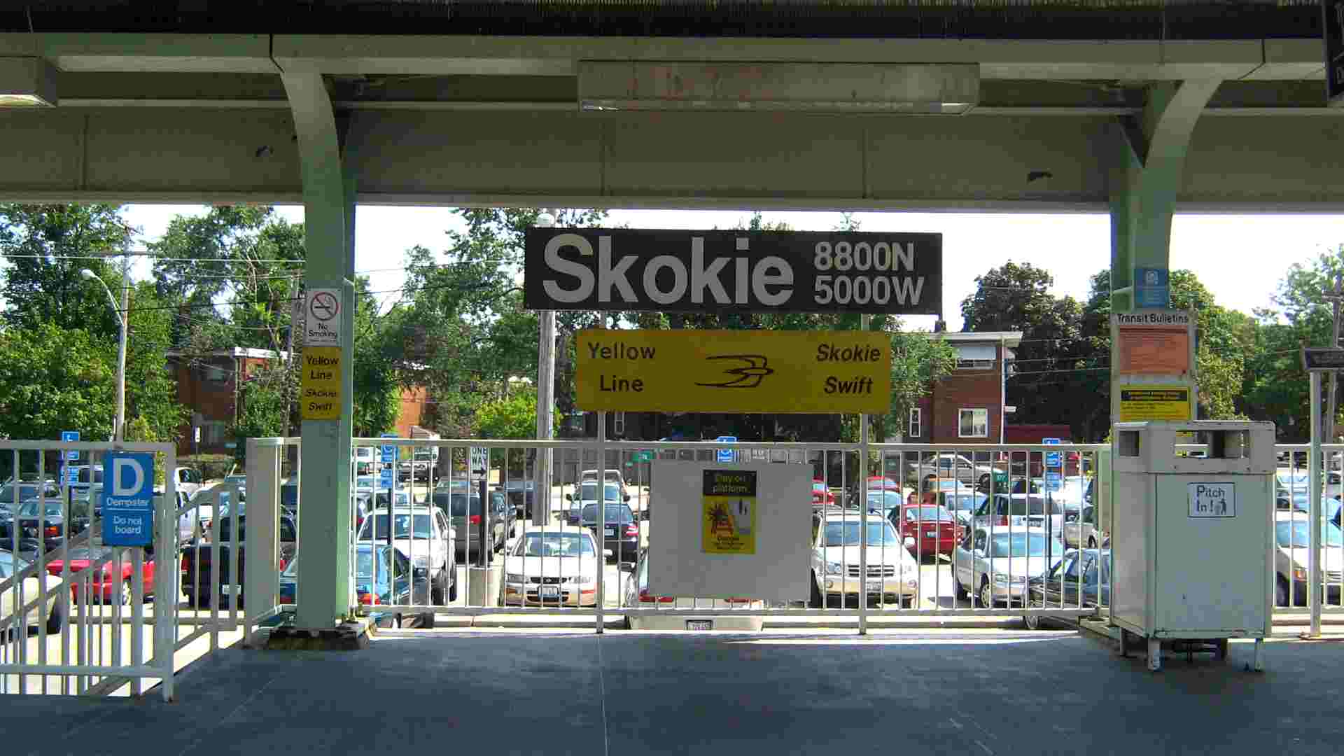 Skokie_(Dempster)_CTA_Station -wikipedia public trasnportation