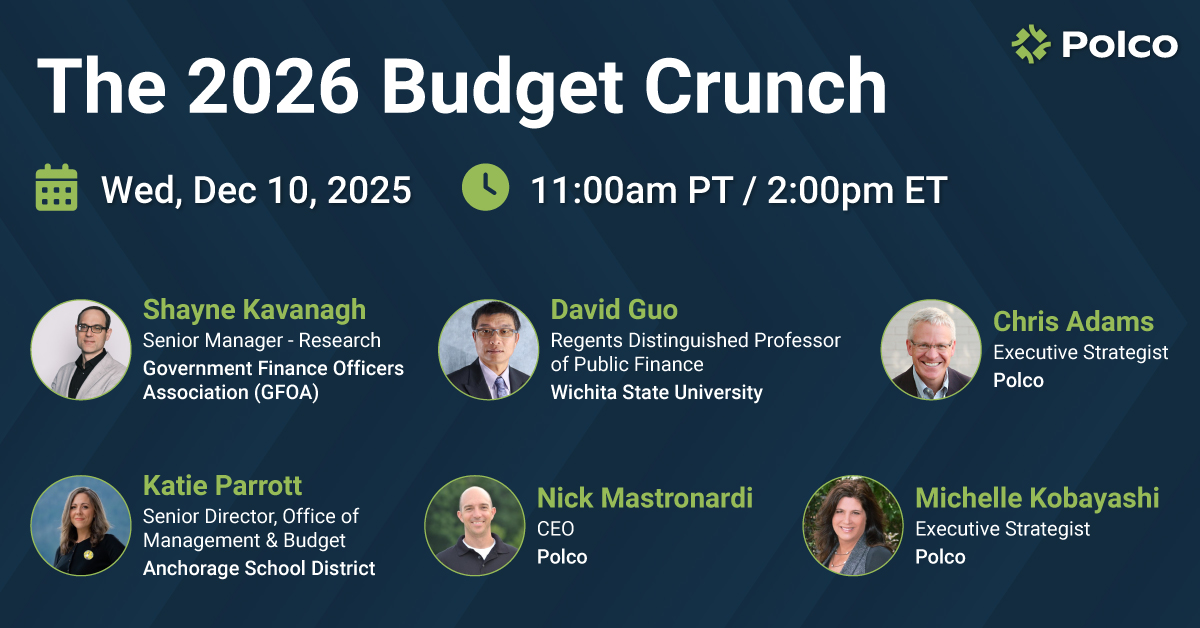 Polco Webinar: The 2026 Budget Crunch: How to Reveal Resident Priorities, Save Funds, and Avoid Fights