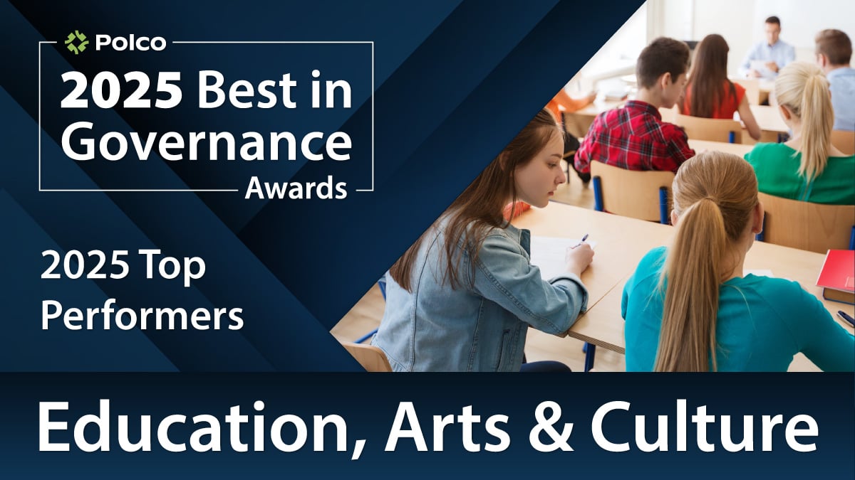 Polco Blog - Polco's Best in Governance Awards - 2025 - Education, Arts & Culture