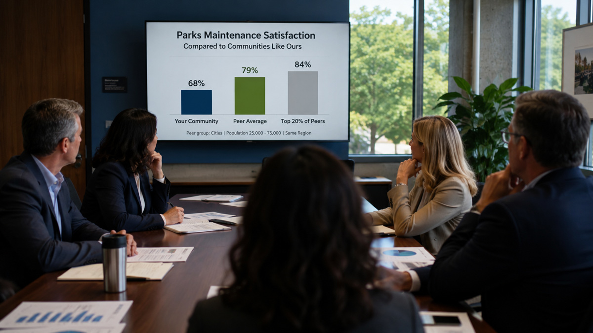 Polco Blog - What Peer Benchmarking Actually Means, and Why